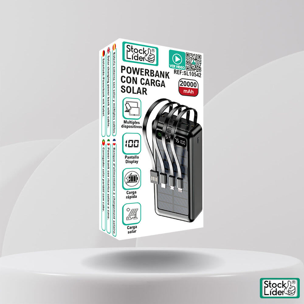 Powerbank con carga solar