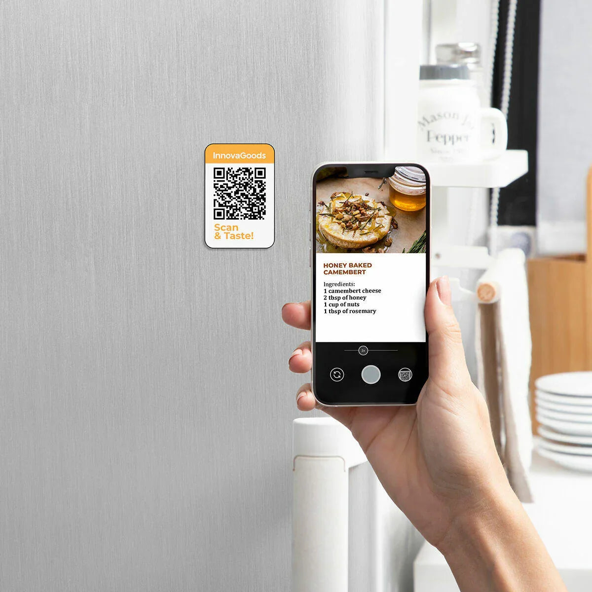 Freidora de Aire con Grill, Accesorios y Recetario InnovaGoods Fryinn